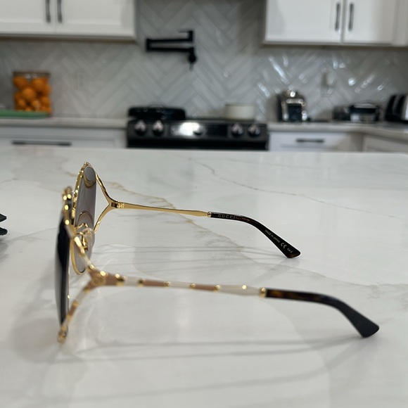 GUCCI 64mm GG0595S Gradient Oversize Round Sunglasses - Picture 5 of 15